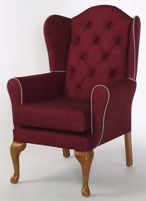 Alnwick Button Back Chair Dimensions: Overall Height - 1090mm Overall Width - 715mm Overall Depth - 775mm Seat Height - 485mm